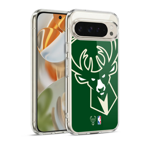 NBA Milwaukee Bucks Logo Oversized Soft Gel Case for Google Pixel 9 / Pixel 9 Pro