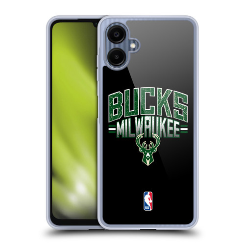 NBA Milwaukee Bucks Logo Black Soft Gel Case for Samsung Galaxy A06 4G / 5G