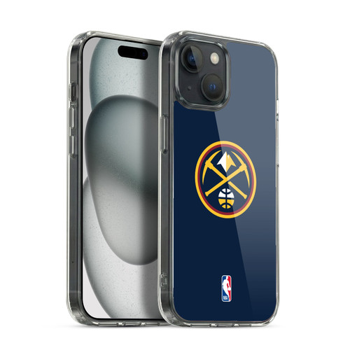 NBA Denver Nuggets Logo Midnight Blue Soft Gel Case for Apple iPhone 15 & MagSafe