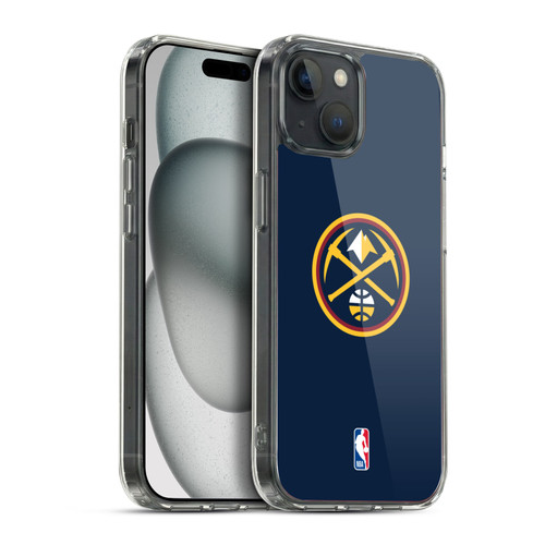 NBA Denver Nuggets Logo Midnight Blue Soft Gel Case for Apple iPhone 15 Plus & MagSafe