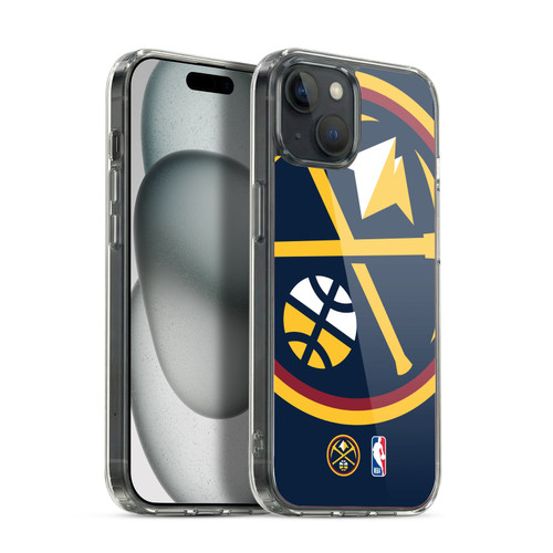 NBA Denver Nuggets Logo Oversized Soft Gel Case for Apple iPhone 15 Plus & MagSafe