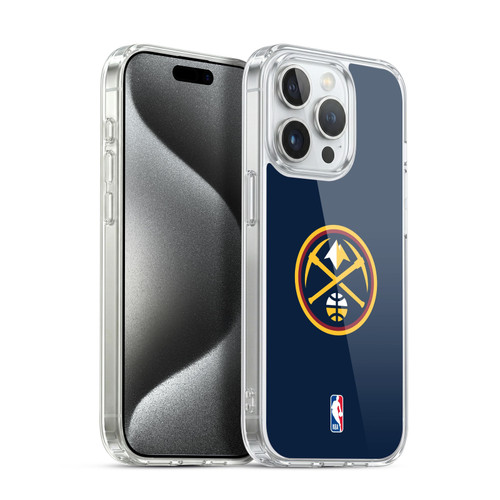 NBA Denver Nuggets Logo Midnight Blue Soft Gel Case for Apple iPhone 15 Pro & MagSafe