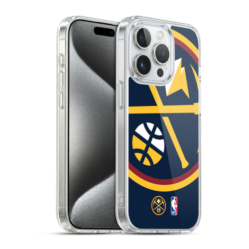 NBA Denver Nuggets Logo Oversized Soft Gel Case for Apple iPhone 15 Pro & MagSafe