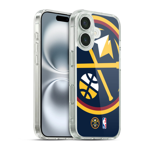 NBA Denver Nuggets Logo Oversized Soft Gel Case for Apple iPhone 16 & MagSafe