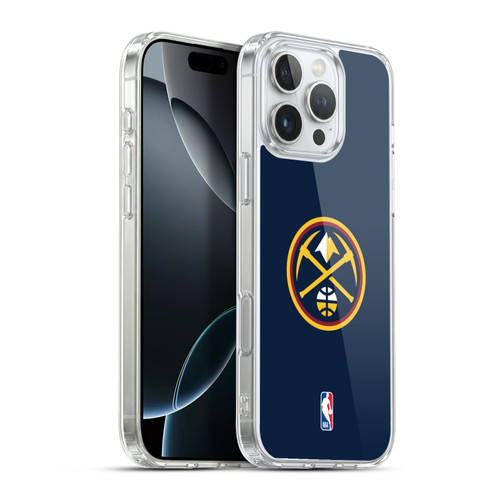 NBA Denver Nuggets Logo Midnight Blue Soft Gel Case for Apple iPhone 16 Pro Max & MagSafe