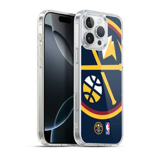 NBA Denver Nuggets Logo Oversized Soft Gel Case for Apple iPhone 16 Pro Max & MagSafe