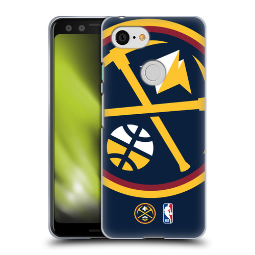NBA Denver Nuggets Logo Oversized Soft Gel Case for Google Pixel 3