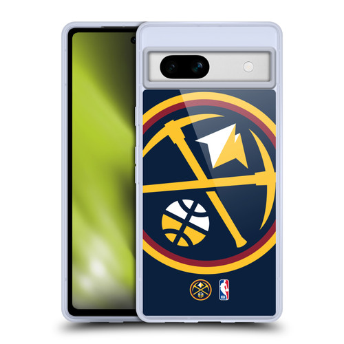 NBA Denver Nuggets Logo Oversized Soft Gel Case for Google Pixel 7a
