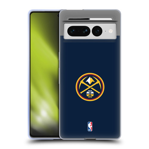NBA Denver Nuggets Logo Midnight Blue Soft Gel Case for Google Pixel 7 Pro