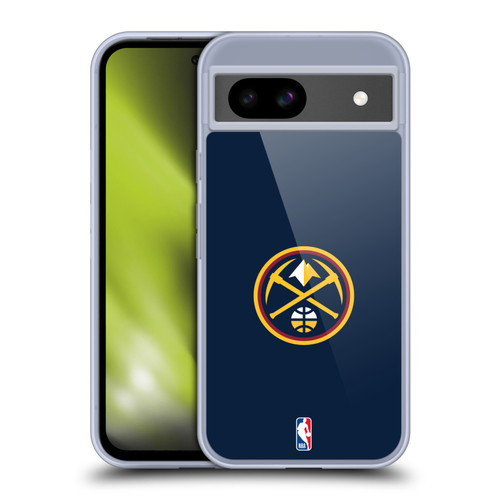 NBA Denver Nuggets Logo Midnight Blue Soft Gel Case for Google Pixel 8a