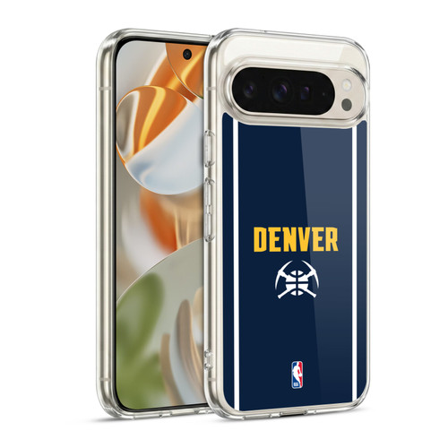 NBA Denver Nuggets Logo Midnight Blue Design Soft Gel Case for Google Pixel 9 / Pixel 9 Pro