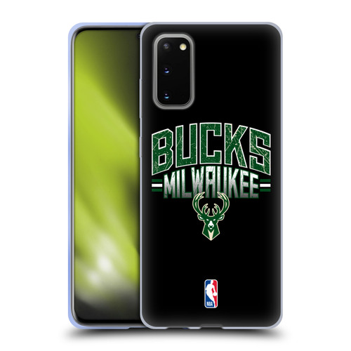 NBA Milwaukee Bucks Logo Black Soft Gel Case for Samsung Galaxy S20 / S20 5G
