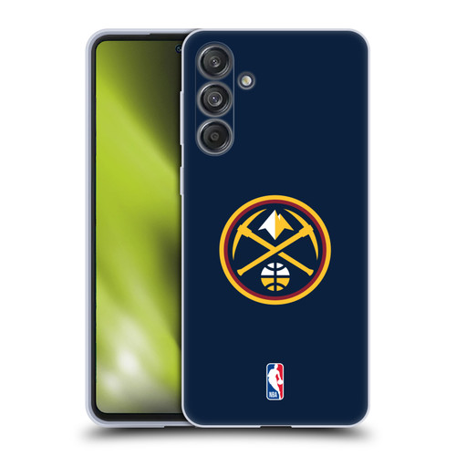 NBA Denver Nuggets Logo Midnight Blue Soft Gel Case for Samsung Galaxy M55 5G
