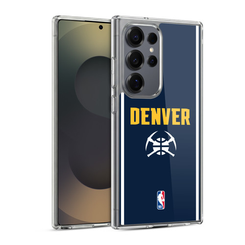 NBA Denver Nuggets Logo Midnight Blue Design Soft Gel Case for Samsung Galaxy S25 Ultra & MagSafe