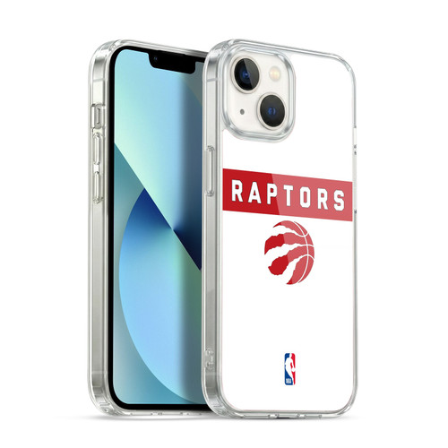 NBA Toronto Raptors Logo White Design Soft Gel Case for Apple iPhone 13