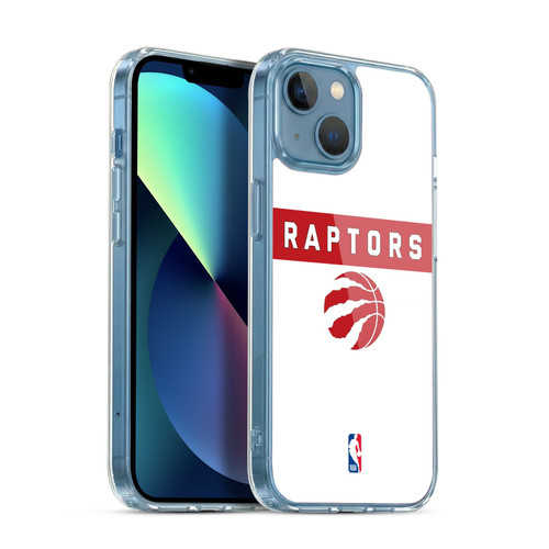 NBA Toronto Raptors Logo White Design Soft Gel Case for Apple iPhone 13 Mini & MagSafe