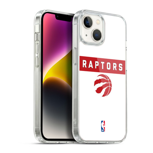 NBA Toronto Raptors Logo White Design Soft Gel Case for Apple iPhone 14