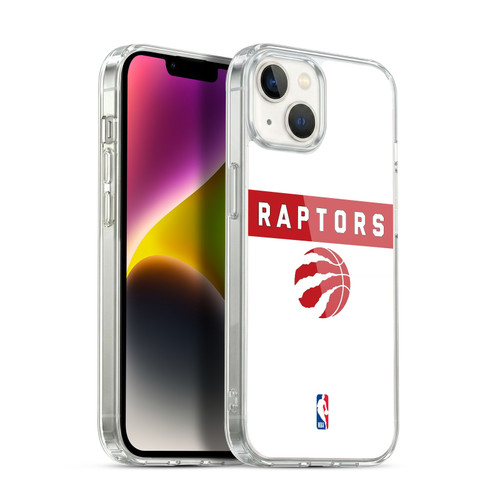 NBA Toronto Raptors Logo White Design Soft Gel Case for Apple iPhone 14 Plus & MagSafe