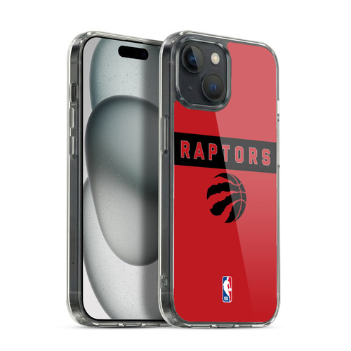 NBA Toronto Raptors Logo Red Design Soft Gel Case for Apple iPhone 15 & MagSafe