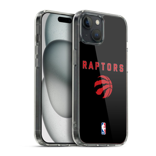 NBA Toronto Raptors Logo Black Design Soft Gel Case for Apple iPhone 15 Plus & MagSafe