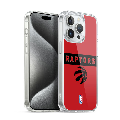 NBA Toronto Raptors Logo Red Design Soft Gel Case for Apple iPhone 15 Pro & MagSafe