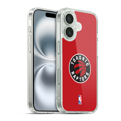 NBA Toronto Raptors Logo Red Soft Gel Case for Apple iPhone 16 & MagSafe