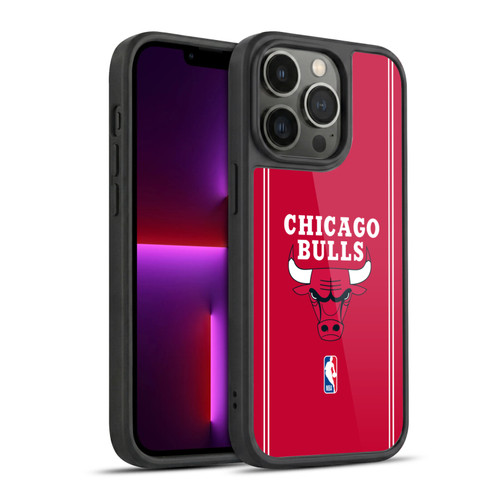 NBA Chicago Bulls Logo Red Design Gel Armour Case For Apple iPhone 13 Pro