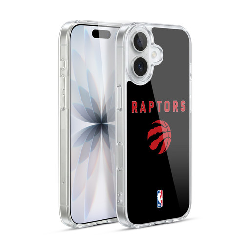 NBA Toronto Raptors Logo Black Design Soft Gel Case for Apple iPhone 17