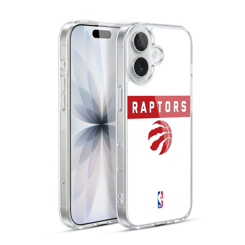 NBA Toronto Raptors Logo White Design Soft Gel Case for Apple iPhone 17