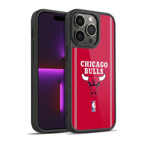 NBA Chicago Bulls Logo Red Design Gel Armour Case For Apple iPhone 14 Pro
