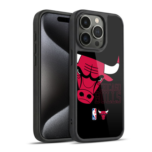 NBA Chicago Bulls Logo Oversized Gel Armour Case For Apple iPhone 15 Pro