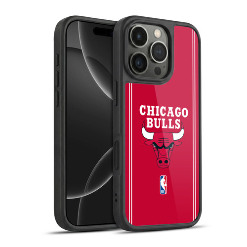 NBA Chicago Bulls Logo Red Design Gel Armour Case For Apple iPhone 16 Pro