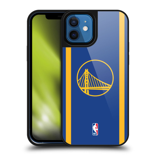 NBA Golden State Warriors Logo Blue Design Gel Armour Case For Apple iPhone 12 / iPhone 12 Pro