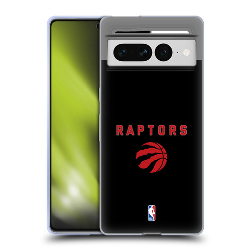 NBA Toronto Raptors Logo Black Design Soft Gel Case for Google Pixel 7 Pro