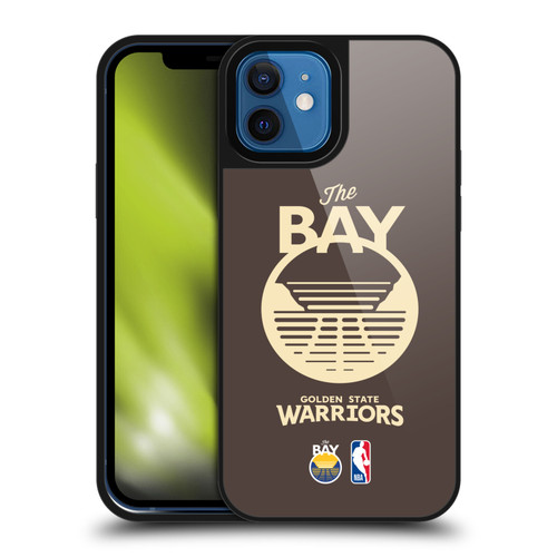 NBA Golden State Warriors Logo Brown Design Gel Armour Case For Apple iPhone 12 / iPhone 12 Pro