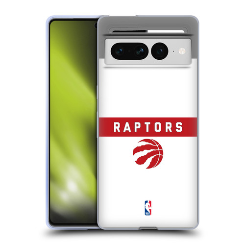 NBA Toronto Raptors Logo White Design Soft Gel Case for Google Pixel 7 Pro