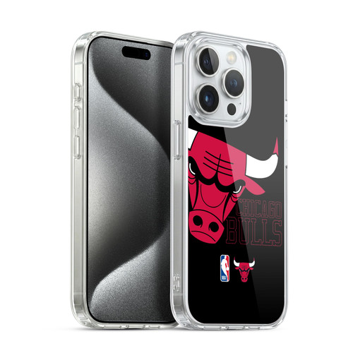NBA Chicago Bulls Logo Oversized Soft Gel Case for Apple iPhone 15 Pro & MagSafe