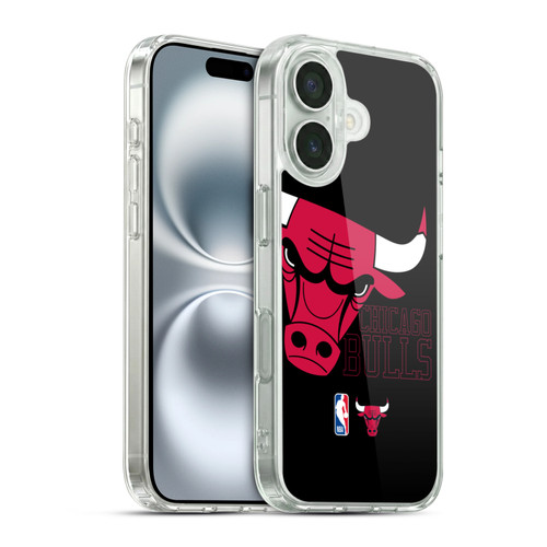 NBA Chicago Bulls Logo Oversized Soft Gel Case for Apple iPhone 16 & MagSafe