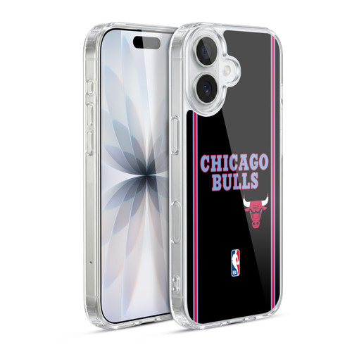 NBA Chicago Bulls Logo Black City Design Soft Gel Case for Apple iPhone 17