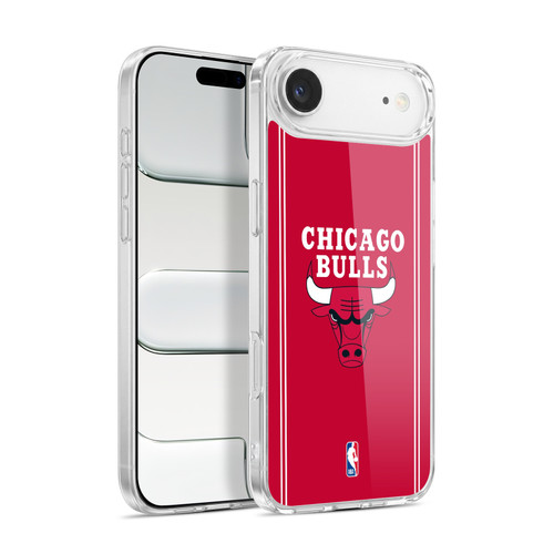 NBA Chicago Bulls Logo Red Design Soft Gel Case for Apple iPhone 17 Air