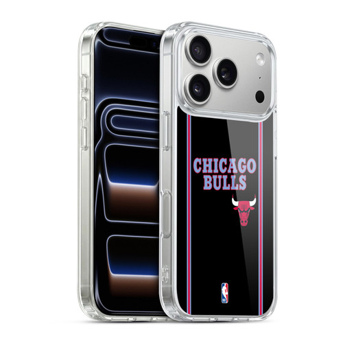 NBA Chicago Bulls Logo Black City Design Soft Gel Case for Apple iPhone 17 Pro