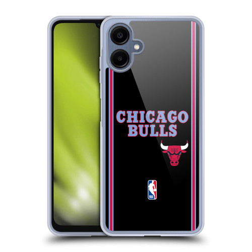 NBA Chicago Bulls Logo Black City Design Soft Gel Case for Samsung Galaxy A06 4G / 5G