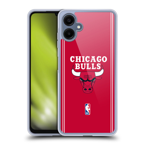 NBA Chicago Bulls Logo Red Design Soft Gel Case for Samsung Galaxy A06 4G / 5G