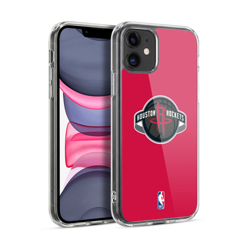 NBA Houston Rockets Logo Red Soft Gel Case for Apple iPhone 11