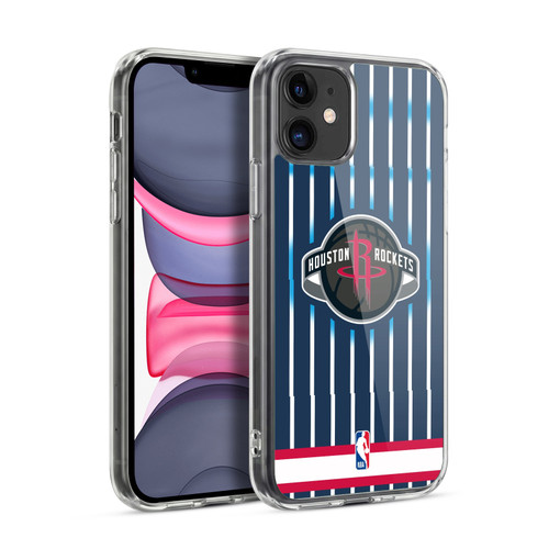 NBA Houston Rockets Logo Retro Design Soft Gel Case for Apple iPhone 11