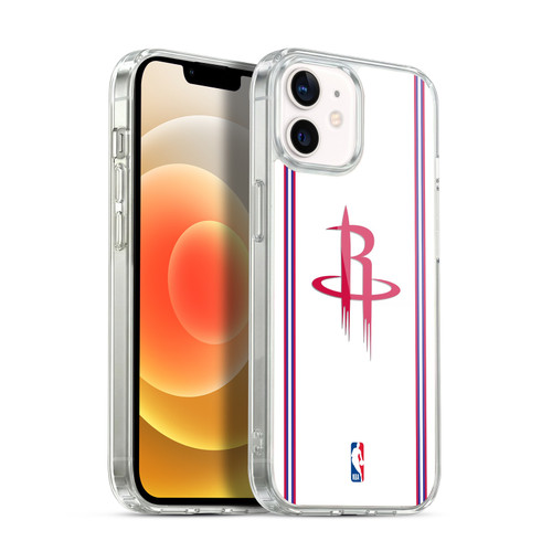 NBA Houston Rockets Logo White Design Soft Gel Case for Apple iPhone 12 / iPhone 12 Pro & MagSafe
