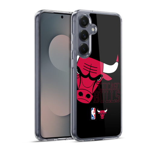 NBA Chicago Bulls Logo Oversized Soft Gel Case for Samsung Galaxy S25+ & MagSafe