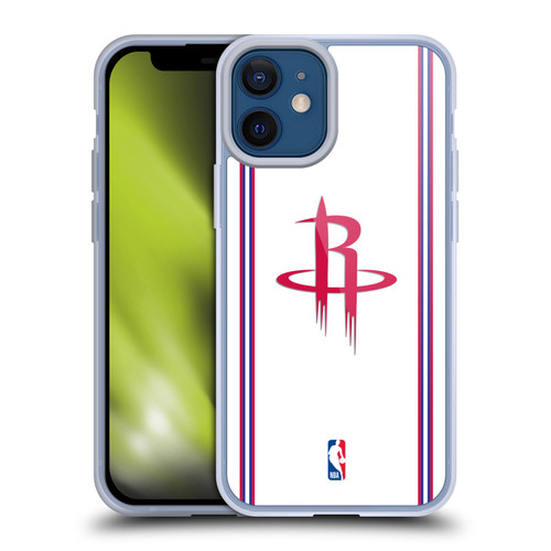 NBA Houston Rockets Logo White Design Soft Gel Case for Apple iPhone 12 Mini & MagSafe