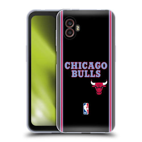 NBA Chicago Bulls Logo Black City Design Soft Gel Case for Samsung Galaxy Xcover6 Pro/Pro2