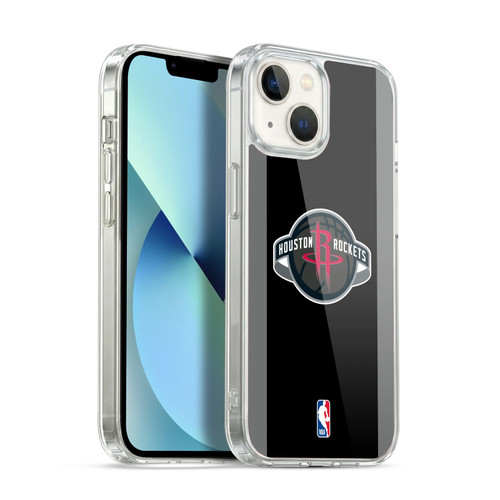 NBA Houston Rockets Logo Black Design Soft Gel Case for Apple iPhone 13
